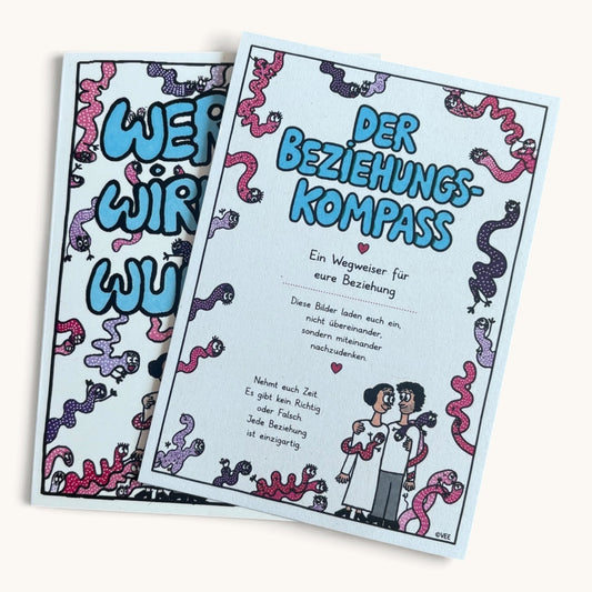 Kartenbuch mit dem Beziehungskompass