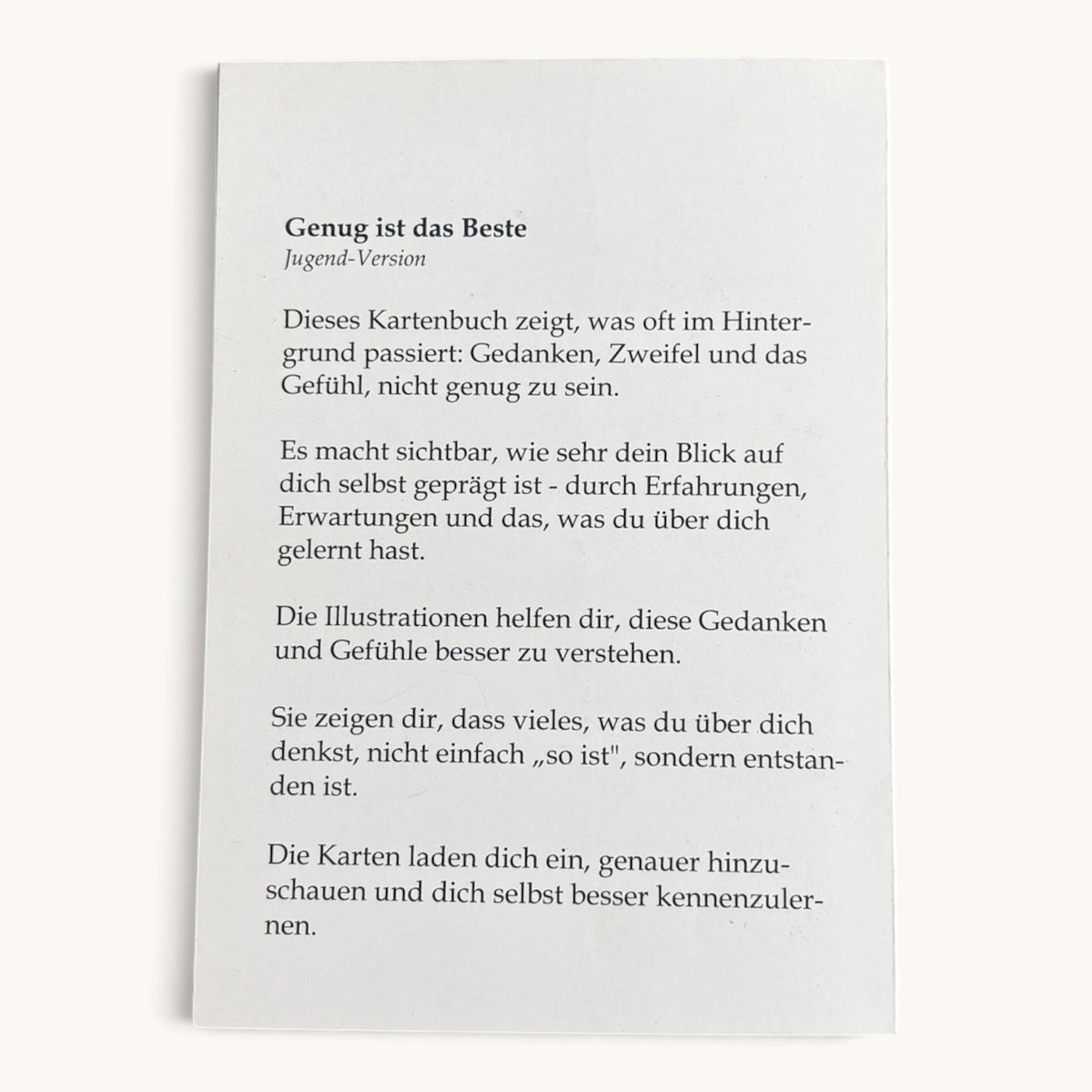 Einleitungsseite der Ausgabe für Jugendliche