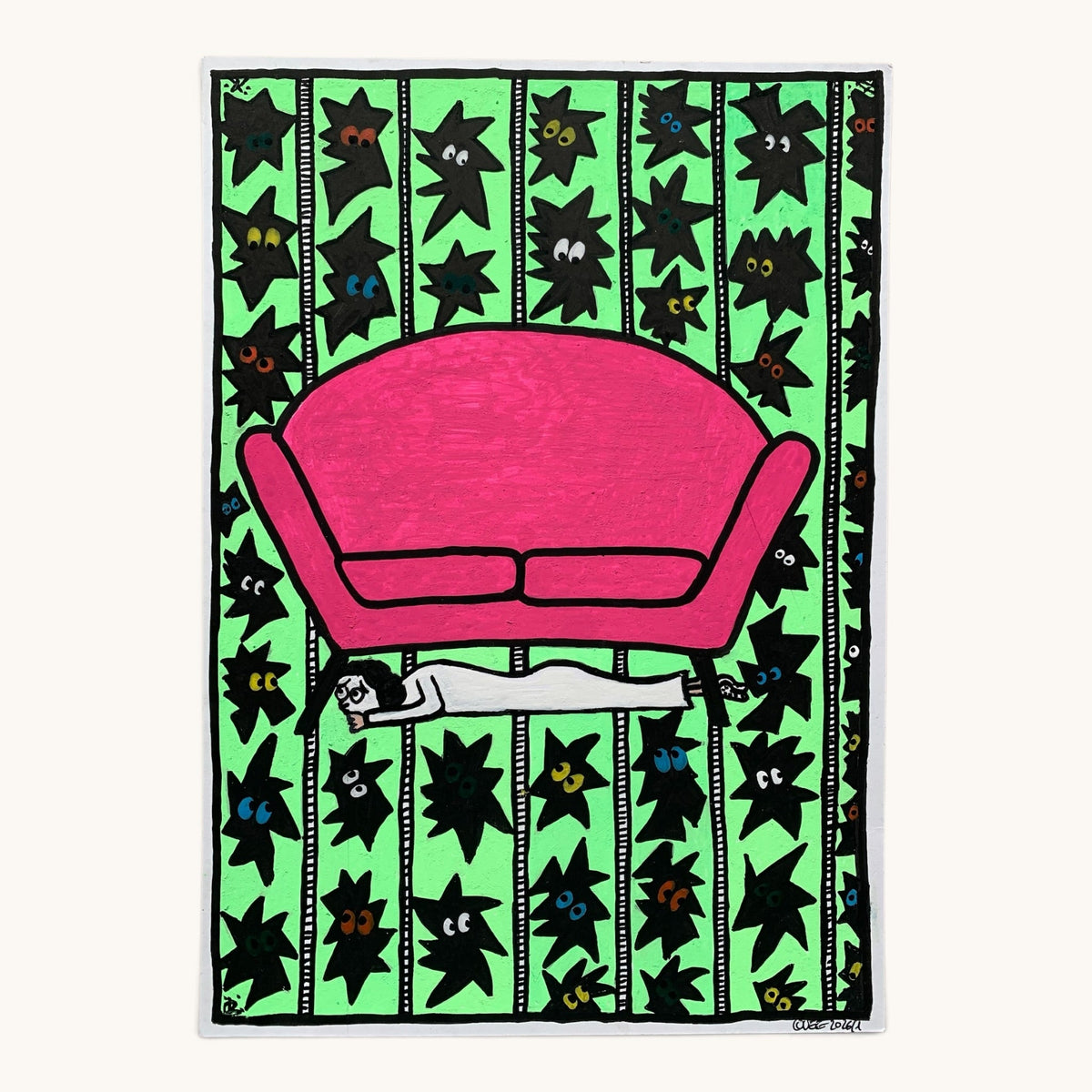 Angst – Fine-Art-Print nach handgezeichneter Illustration (Teil 2)