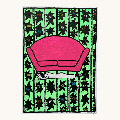 Angst – Fine-Art-Print nach handgezeichneter Illustration (Teil 2)