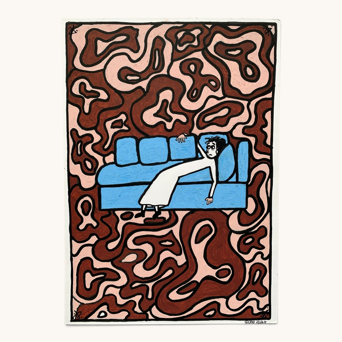 Apathie – Fine-Art-Print nach handgezeichneter Illustration (Teil 2)