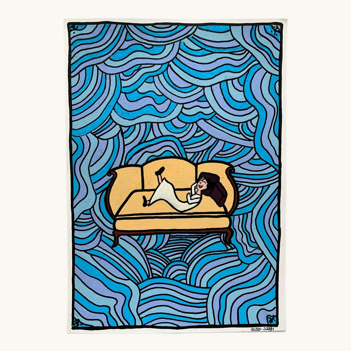 Erheiterung – Fine-Art-Print nach handgezeichneter Illustration (Teil 1)
