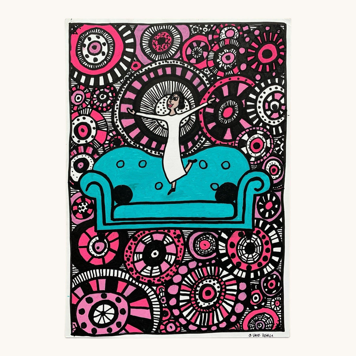 Freude – Fine-Art-Print nach handgezeichneter Illustration (Teil 2)