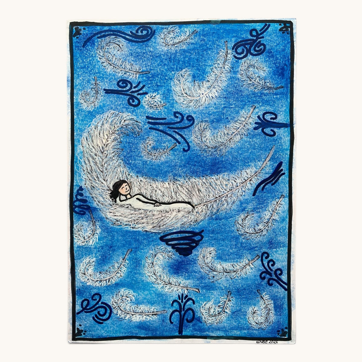 Gelassenheit – Fine-Art-Print nach handgezeichneter Illustration (Teil 2)
