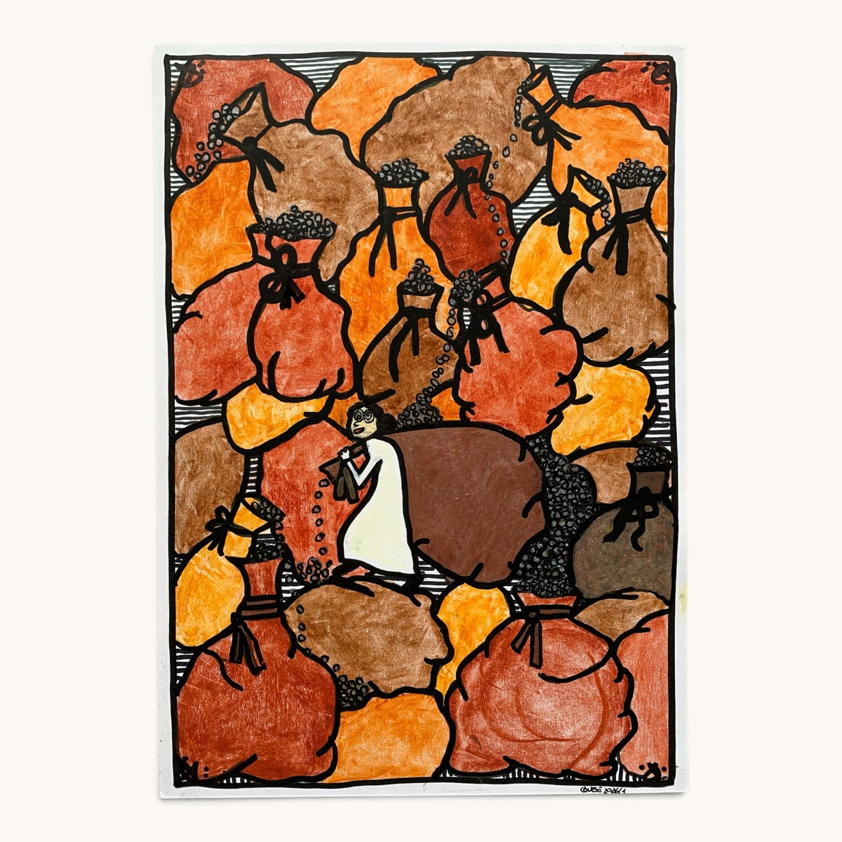 Gier – Fine-Art-Print nach handgezeichneter Illustration (Teil 1)