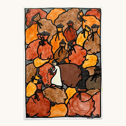 Gier – Fine-Art-Print nach handgezeichneter Illustration (Teil 1)