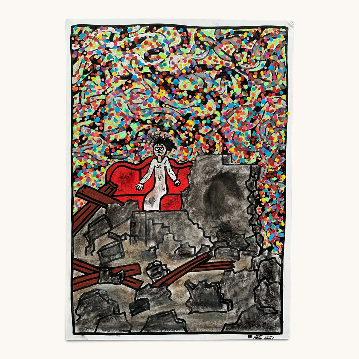 Gleichgültigkeit – Fine-Art-Print nach handgezeichneter Illustration (Teil 1)