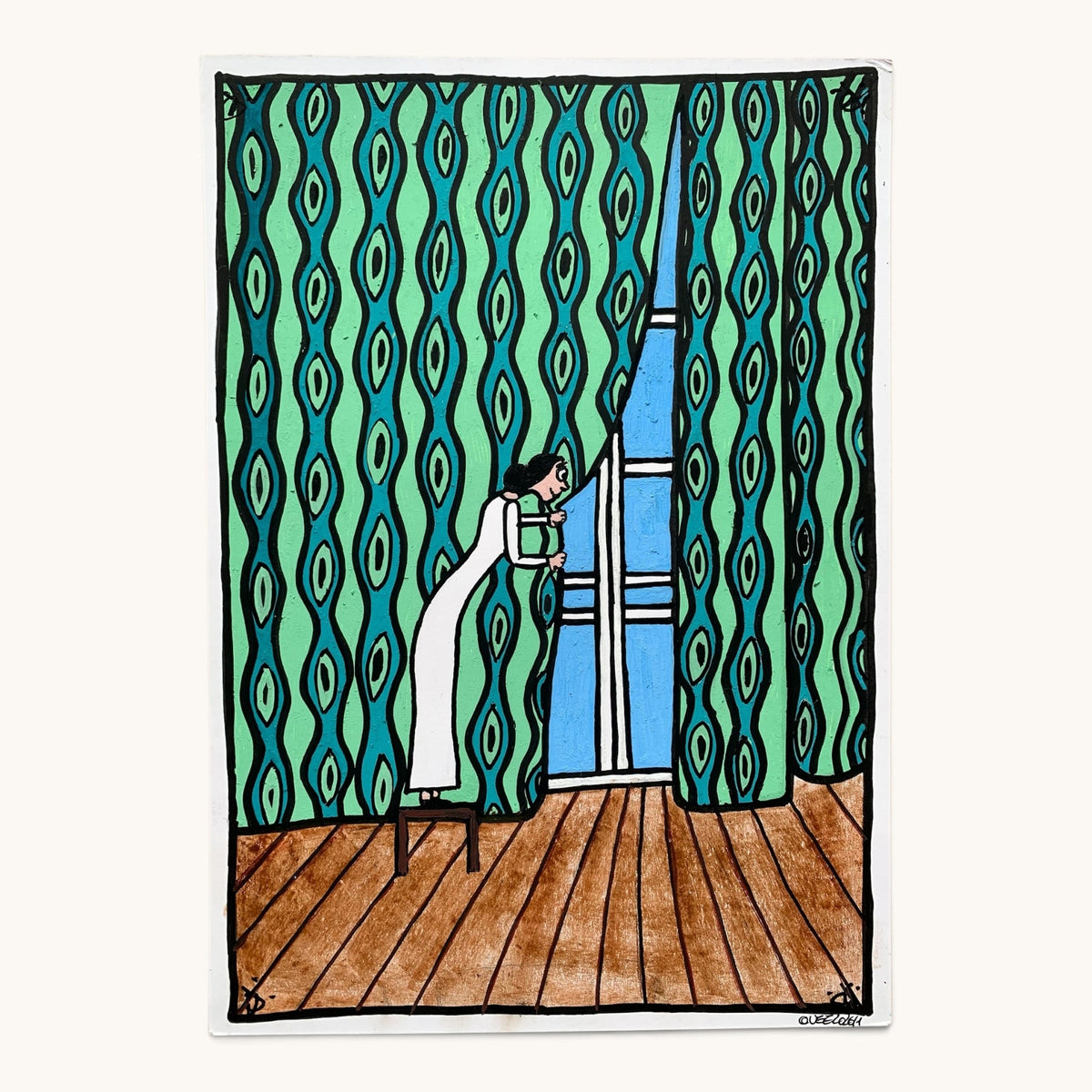 Neugierde – Fine-Art-Print nach handgezeichneter Illustration (Teil 2)