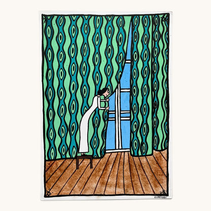 Neugierde – Fine-Art-Print nach handgezeichneter Illustration (Teil 2)