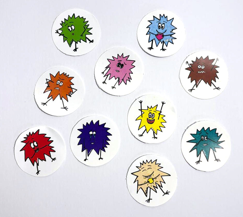 Gefühlsmonster – Sticker-Set